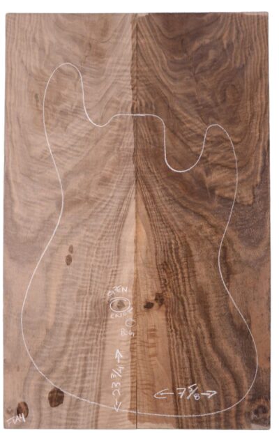 Walnut (Bastogne) GuitarSolidBodyTopATC M3317.G.010