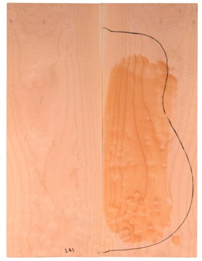 Maple (Big Leaf) GuitarBack2pcATC M2843.G.002