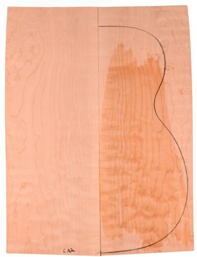 Maple (Big Leaf) GuitarBack2pcATC M2843.G.018