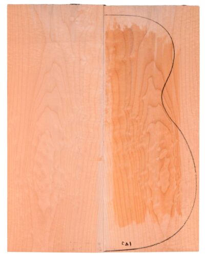 Maple (Big Leaf) GuitarBack2pcATC M2843.G.020