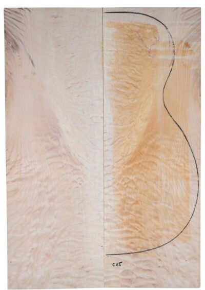 Maple (Big Leaf) GuitarBack2pcATC M2843.G.064