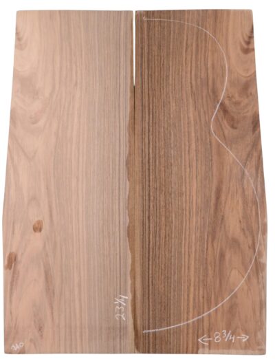 Walnut (Bastogne) GuitarBack2pcATC M3317.G.038