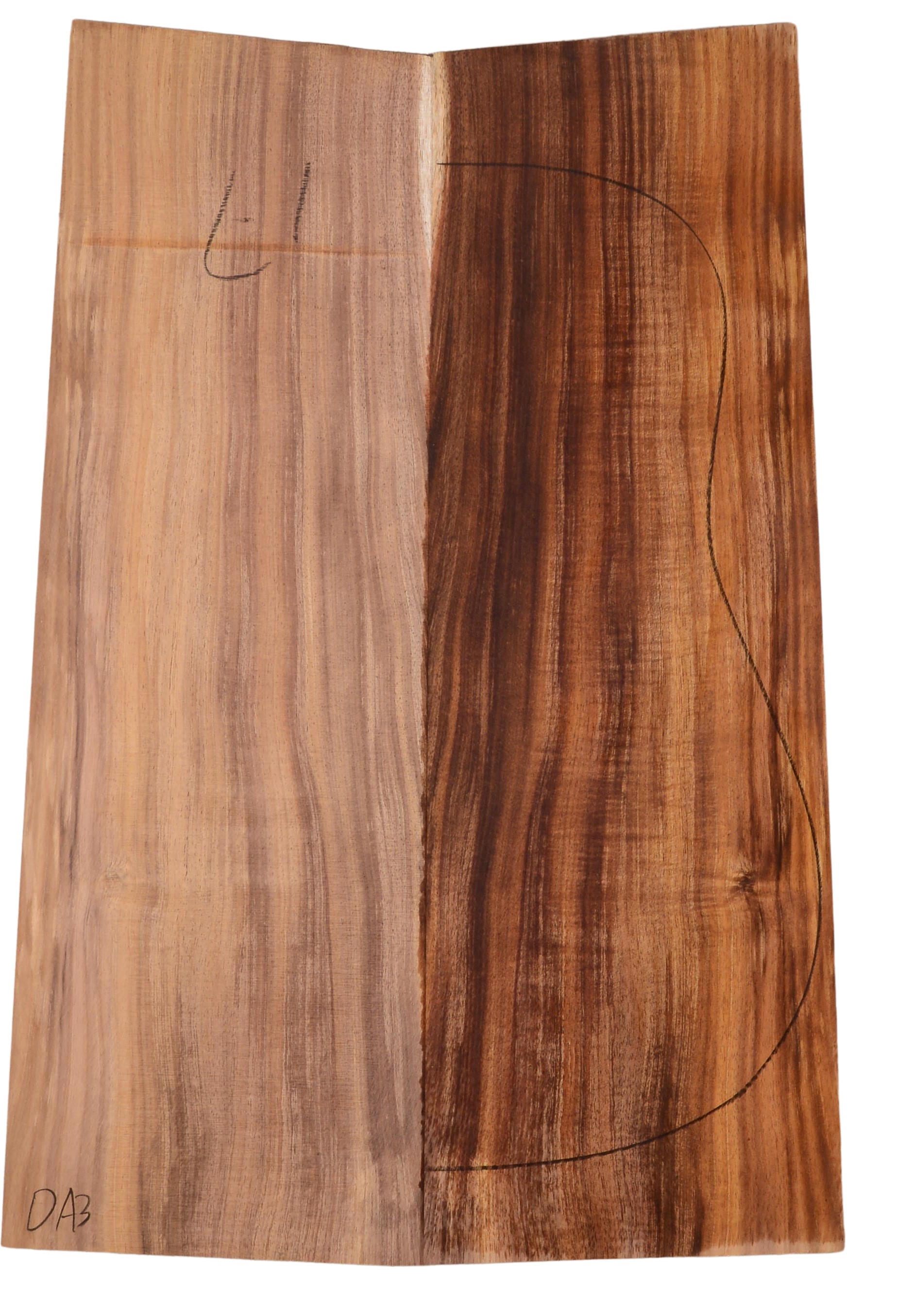 Blackwood (Tasmanian) GuitarBack2pcATC SHIM.G.012