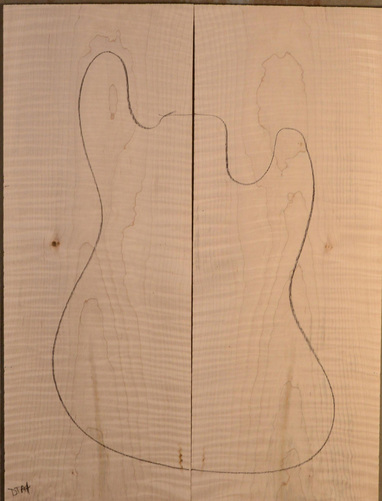 Maple (Soft) GuitarSolidBodyTopATC L15449.G.024
