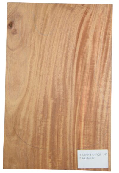 Mahogany (African) GuitarSolidBodyBilletATC L26336.G.032