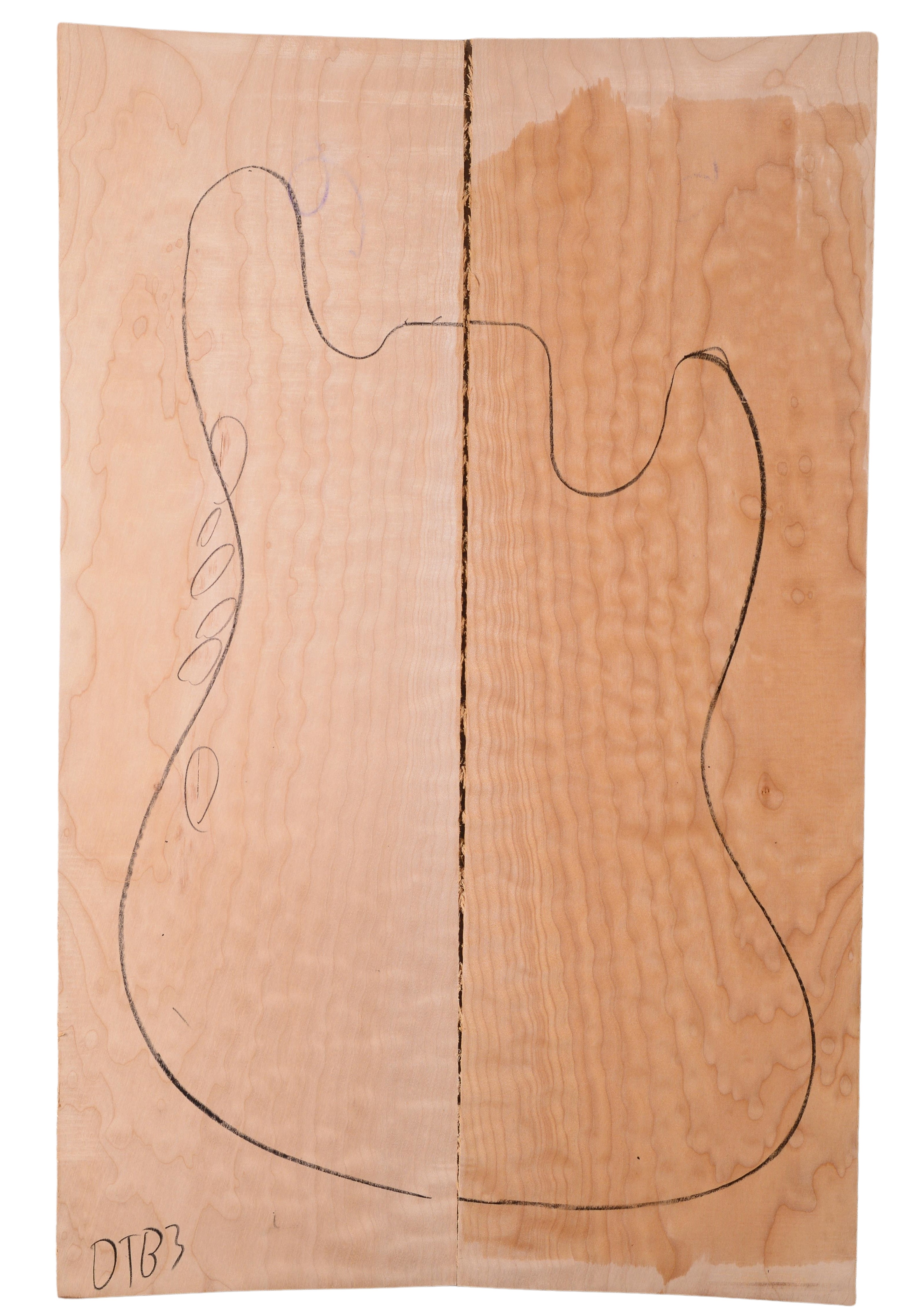 Maple (Big Leaf) GuitarSolidBodyTopATC L022966.G.022