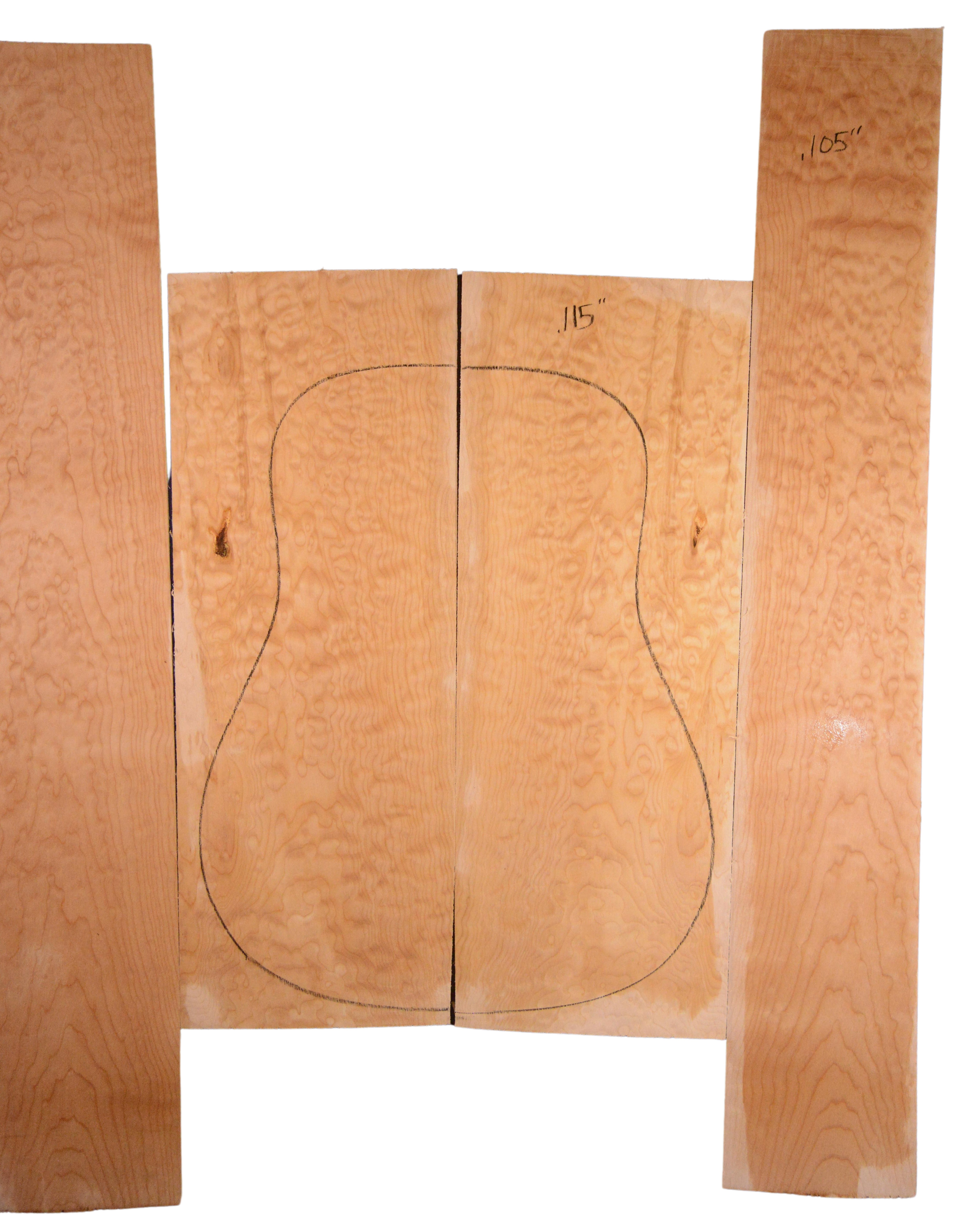 Maple (Big Leaf) GuitarSet4pcATC L20199.G.005