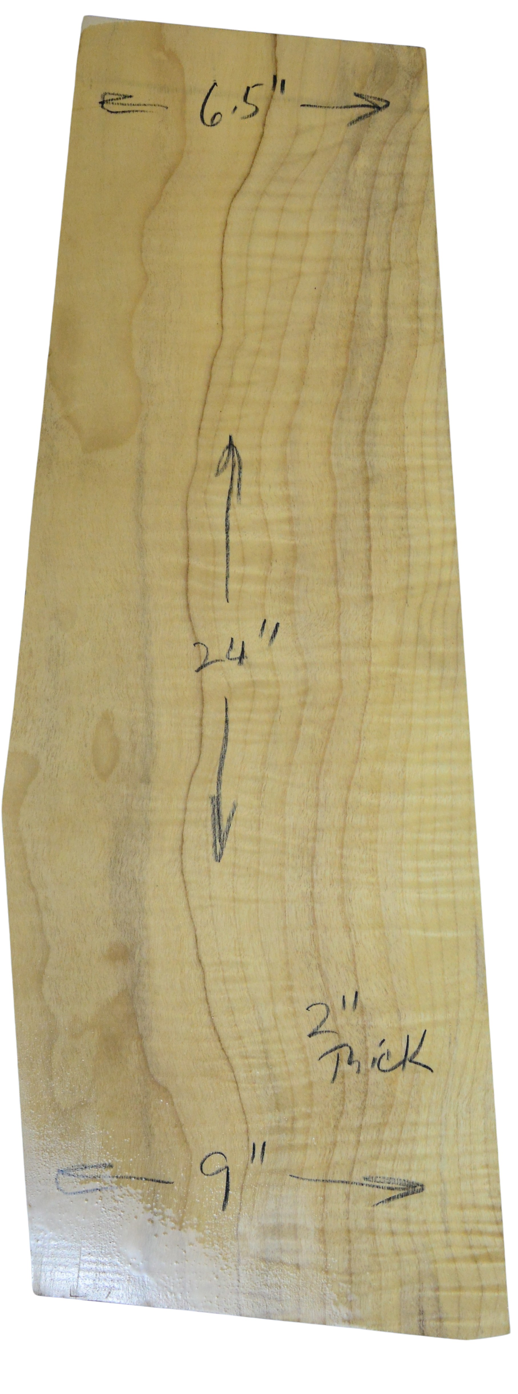 Myrtle (American) Guitar Back Billet L026351.G.024
